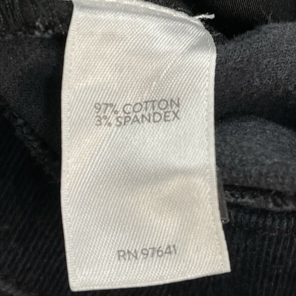 J Jill Corduroy Pants Womens Size Large Black Stretch Slim Leg Pull On 5 Pocket - Picture 8 of 8